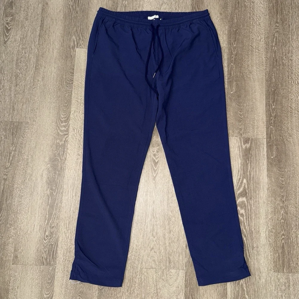 Tasc Performance Bamboo Trek Pants Men's Large Blue Jogger‎ Elastic Waist